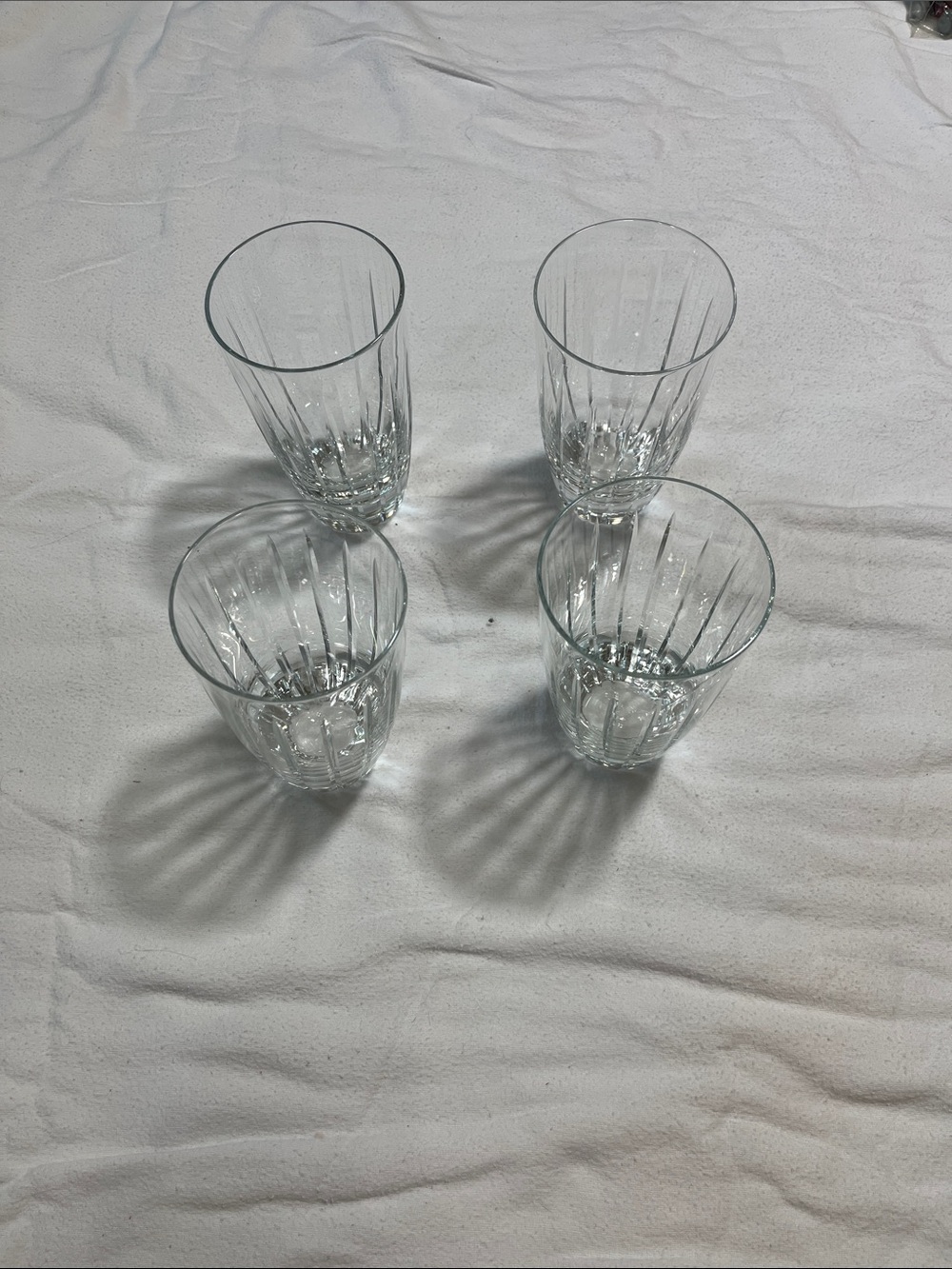 NIB Block Crystal Highball Set - 4 Pack